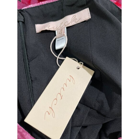 Hutch Floral Velvet Ruffle High Low Romantic Maxi Dress NWT Size 4 - Picture 10 of 11